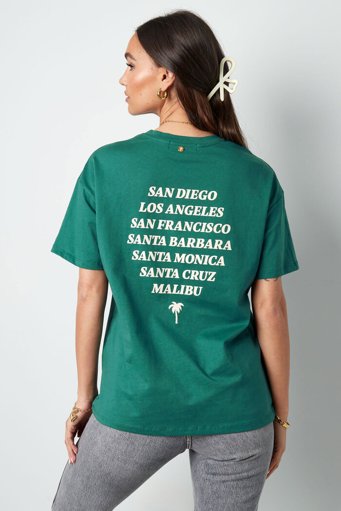T-shirt california - groen Afbeelding7